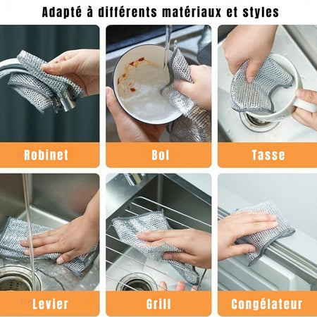 Éponge Métallique Anti-Rayure